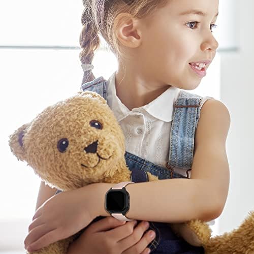 3 Packs Bands Compatible For Gabb Watch 3/2/1 Gizmo Watch 3/2/1 Band Replacement SyncUP Kids Watch Band Premium Soft Silicone Sport Strap For Boys Girls (Black/White/Pink)