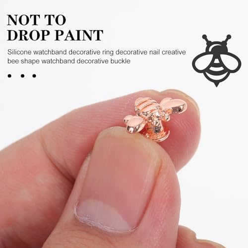 6 件套表带装饰环手表 4 带手表带钉装饰手表装饰饰品指甲钻石耳钉表带装饰材料锌合金装饰模型