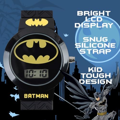 Accutime Kids Batman Digital Quartz Watch For Boys Girls & Adults All Ages