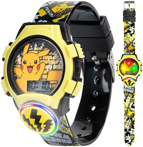 Accutime Kids Pokemon Digital LCD Quartz Watch for Boys Girls and Adults All Ages