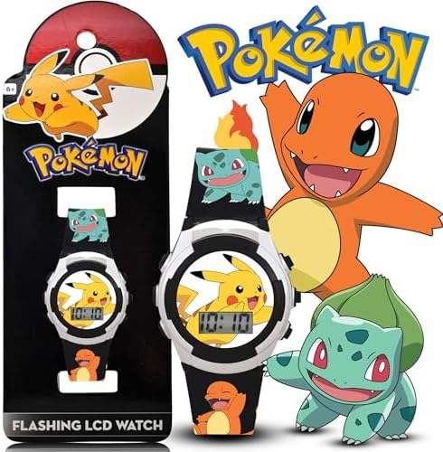 Accutime Kids Pokemon Digital LCD Quartz Watch For Boys Girls And Adults All Ages