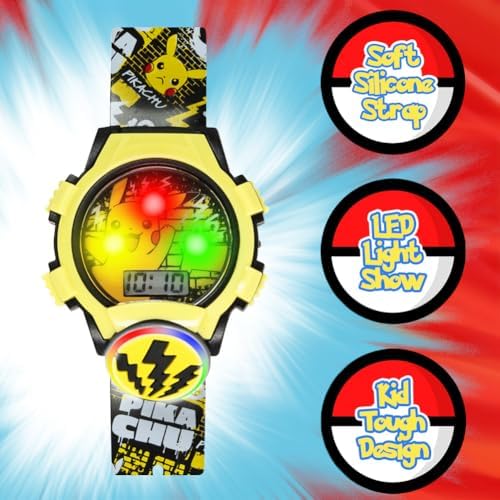 Accutime Kids Pokemon Digital LCD Quartz Watch For Boys Girls And Adults All Ages