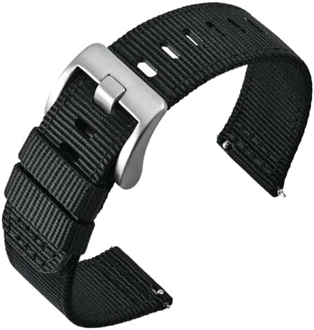 ANNEFIT Quick Release Watch Bands Military Nylon Watch Strap for Men Multiple Colors & Width (18mm 19mm 20mm 22mm 24mm)