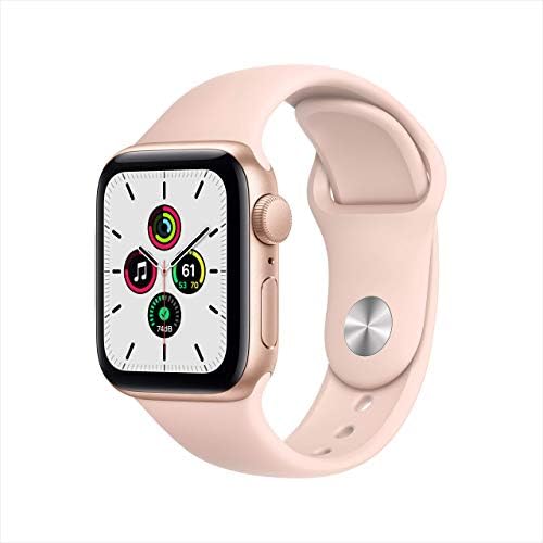 Apple Watch SE(GPS 40 毫米)- 金色铝制表壳带粉色沙运动表带(续订)