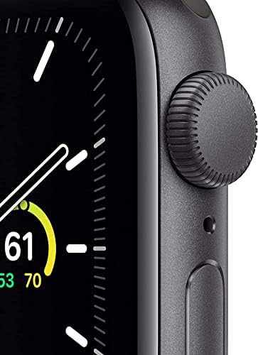 Apple Watch SE (GPS 40mm) - Space Gray Aluminum Case With Black Sport Band (Renewed)