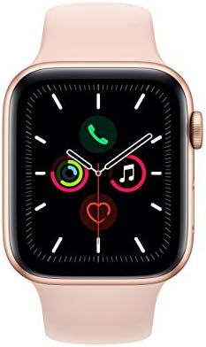 Apple Watch Series 5 (GPS 40MM) - Gold Aluminum Case With Pink Sand Sport Band (Renewed)