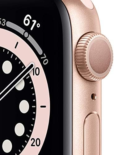 Apple Watch Series 6 (GPS 40mm) - Gold Aluminum Case With Pink Sand Sport Band (Renewed)