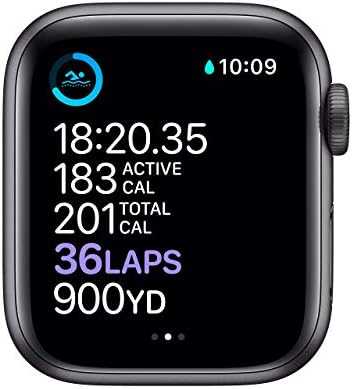 Apple Watch Series 6 (GPS 40mm) - Space Gray Aluminum Case With Black Sport Band (Renewed)