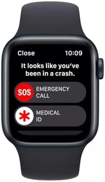 Apple Watch Series 7 (GPS 45mm) Midnight Aluminum Case With Midnight Sport Band (Renewed)