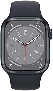 Apple Watch Series 8 [GPS + Cellular 41mm] - Midnight Aluminum Case With Midnight Sport Band S/M (Renewed)