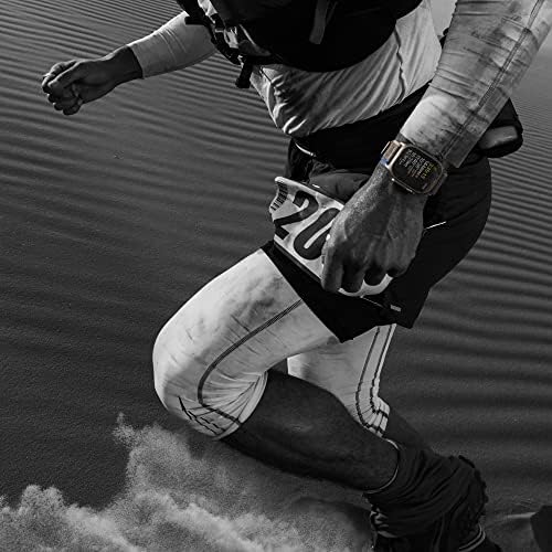 Apple Watch Ultra [GPS + Cellular 49mm] Titanium Case With Midnight Ocean Band One Size (Renewed Premium)