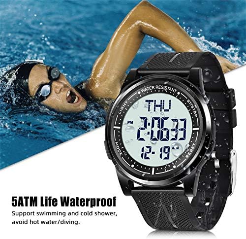 Beeasy Digital Watch Waterproof With Stopwatch Alarm Countdown Dual Time Ultra-Thin Super Wide-Angle Display Digital Wrist Watches For Men Women