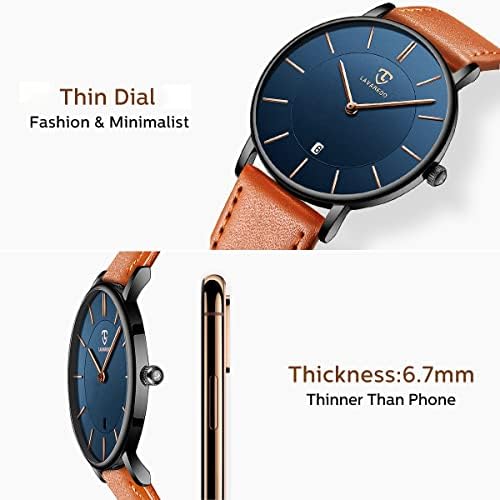 BEN NEVIS Watch Mens Watch Minimalist Fashion Simple Wrist Watch Analog Date With Leather Strap