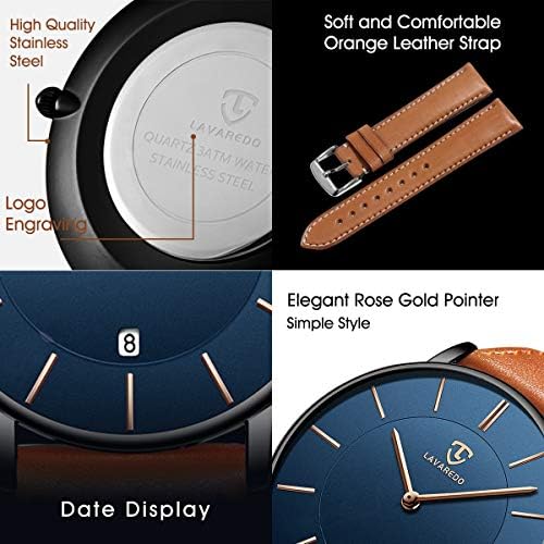 BEN NEVIS Watch Mens Watch Minimalist Fashion Simple Wrist Watch Analog Date With Leather Strap