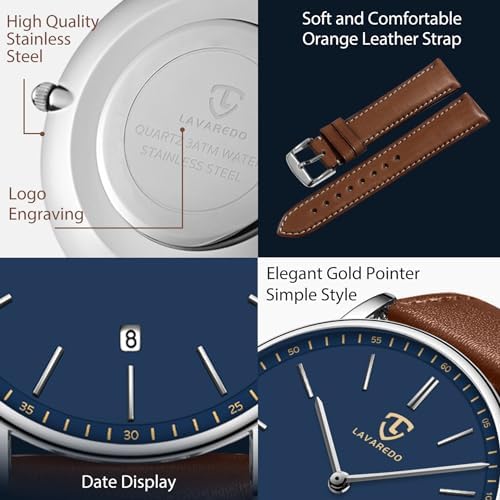 BEN NEVIS Watch Mens Watch Minimalist Fashion Simple Wrist Watch Analog Date With Leather Strap