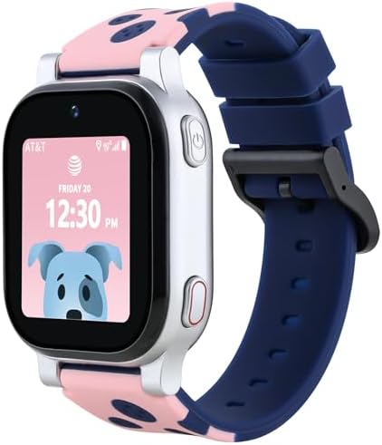 BESINPO Designed for AT&T amiGo Jr Watch Band Sport Soft Silicone Wristband Waterproof Breathable Replacement Strap for amiGo Jr Watch for Boys Girls-Blue