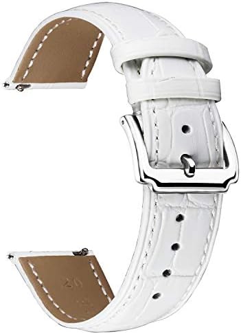 BINLUN Genuine Leather Watch Bands Women Men Quick Release Leather Watch Straps Replacement with 12 Colors Option (10mm 12mm 14mm 15mm 16mm 17mm 18mm 19mm 20mm 21mm 22mm 23mm)