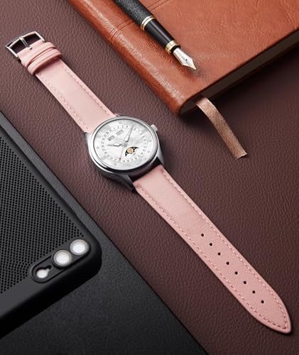 BINLUN Leather Watch Bands Quick Release Premium Calfskin Replacement Watch Strap Multicolors Watchbands For Men Women 12mm 14mm 16mm 18mm 19mm 20mm 21mm 22mm