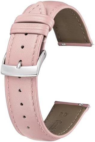 BINLUN Leather Watch Bands Quick Release Premium Calfskin Replacement Watch Strap Multicolors Watchbands For Men Women 12mm 14mm 16mm 18mm 19mm 20mm 21mm 22mm