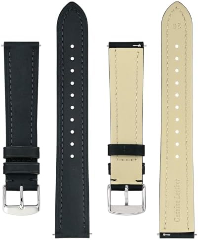 BISONSTRAP Extra Long Watch Bands 18mm 20mm 22mm 24mm Leather Watch Straps For Men XL Replacement Strap For Large Wrists