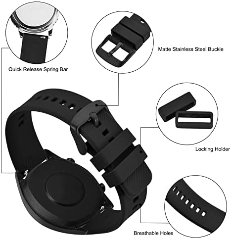 BISONSTRAP Watch Strap 18mm 19mm 20mm 21mm 22mm Quick Release Silicone Watch Bands For Men Women