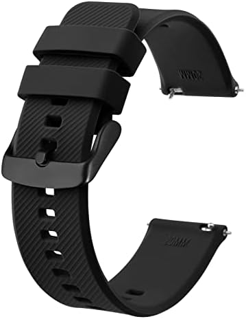 BISONSTRAP Watch Strap 18mm 19mm 20mm 21mm 22mm Quick Release Silicone Watch Bands for Men Women