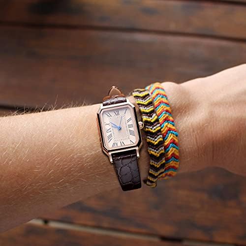 BISONSTRAP Watch Straps For Women Crocodile Pattern Leather Thin Watch Replacement Bands 8mm 10mm 12mm 14mm 16mm 18mm 20mm