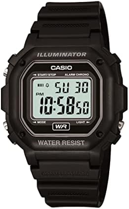 Casio F108WH Series Men's Digital Watch Illuminator Water Resistant LED Light Daily Alarm 1/100 SEC Stopwatch 3 Hands (HR Min SEC) Date/Day Display Daily Alarm 7 Year Battery Casio F108WH Series Men's Digital Watch Illuminator Water Resistant LED Light Daily Alarm 1/100 SEC Stopwatch 3 Hands (HR Min SEC) Date/Day Display Daily Alarm 7 Year Battery