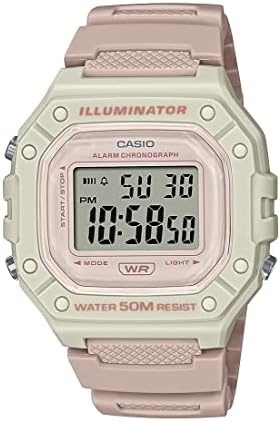 Casio W218H Series Men’s Digital Watch 50M WR 1/100 Second Stopwatch 100 SEC Chronograph LED Backlight Countdown Timer Daily Alarm Hourly Time Signal 7 Year Battery
