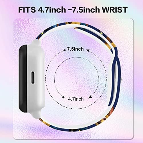 Compatible For Verizon Gizmo Watch 1/2/3 Band Repalcement Gabb Watch Bands SyncUP Kids Watch Band 20mm Cute Cartoon Pattern Soft Silicone Sport Wristbands Chic Strap For Girls Boys