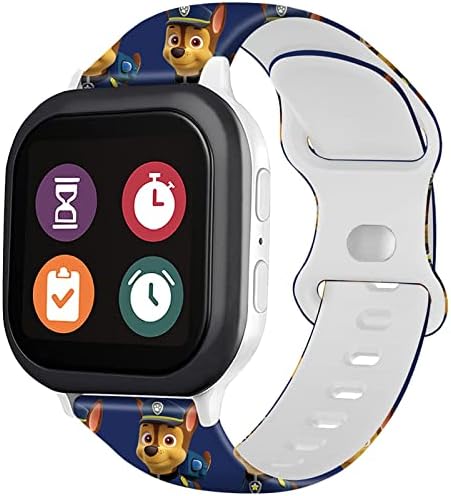 Compatible for Verizon Gizmo Watch 1/2/3 Band Repalcement Gabb Watch Bands SyncUP Kids Watch Band 20mm Cute Cartoon Pattern Soft Silicone Sport Wristbands Chic Strap for Girls Boys