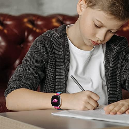 Compatible With Gizmo Watch 1/2/3 Band Replacement For Kids Boys Girls SyncUP Watch Band Gabb Watch Bands 20mm Cute Floral Fadeless Printed Sport Silicone Wristband Strap