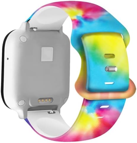 Compatible with Gizmo Watch 1/2/3 Band Replacement for Kids Boys Girls SyncUP Watch Band Gabb Watch Bands 20mm Cute Floral Fadeless Printed Sport Silicone Wristband Strap