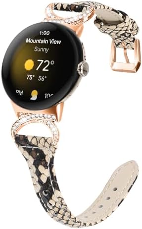 Compatible With Google Pixel 2 Bands 5.0"-7.8" Replacement Genuine Leather Band with Metal Buckle Wristband For Google Pixel 1 2022/ Google Pixel 1 2023