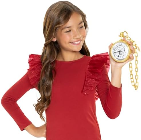 Disney Descendants: The Rise of Red Time Travel Pocket Watch Role Play Accessory Plays Sound and Phrases from The Movie Clip-On to Take It with You Ages 3+