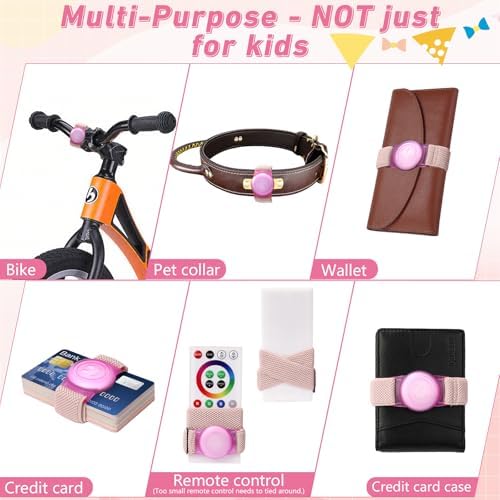 Elastic Nylon Bands For Apple AirTag For Kids 2 Pack Nylon Watch Bands Compatible With AirTag Adjustable Anti Lost Wristband For Toddler Child Elders