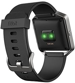 Fitbit Blaze Smart Fitness Watch Time Display Black Silver Large (6.7 - 8.1 Inch)