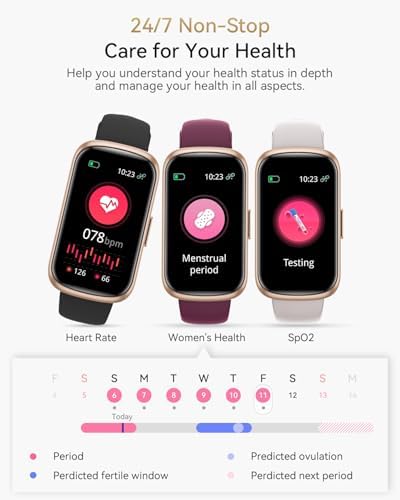 Fitness Tracker Fitness Tracker Watches For Women With Heart Rate/Blood Oxygen/Sleep Monitor 20+ Sports Modes Smart Watches For Women/Men Activity & Step Tracker Smart Watch For Android/iOS Phones