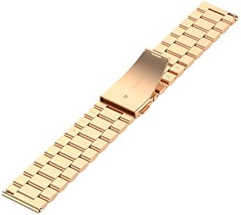 FitTurn 22MM Bands Compatible With Cubitt Aura/Aura Pro/CT2 Pro/CT4/Viva Pro/Viva Smartwatch Replacement Metal Bracelet Premium Solid Stainless Steel Watch Band Strap Wristbands For Cubitt Aura/Aura Pro/CT2 Pro/CT4/Viva Pro/Viva