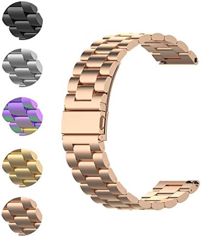 FitTurn 22MM Bands Compatible with Cubitt Aura/Aura Pro/CT2 Pro/CT4/Viva Pro/Viva Smartwatch Replacement Metal Bracelet Premium Solid Stainless Steel Watch Band Strap Wristbands for Cubitt Aura/Aura Pro/CT2 Pro/CT4/Viva Pro/Viva