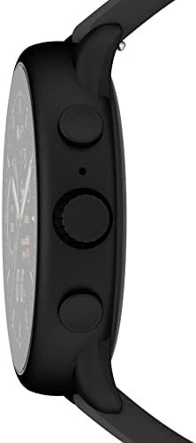 Fossil Men's Or Women's Gen 6 Wellness Edition 44mm Touchscreen Silicone Smart Watch Color: Black (Model: FTW4069V)