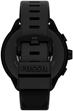 Fossil Men's Or Women's Gen 6 Wellness Edition 44mm Touchscreen Silicone Smart Watch Color: Black (Model: FTW4069V)