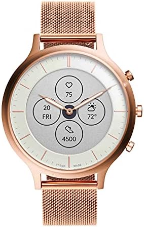 Fossil Women's Charter Hybrid Smartwatch HR with Always-On Readout Display Heart Rate Activity Tracking Smartphone Notifications Message Previews