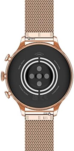 Fossil Women's Gen 6 42mm Stainless Steel Mesh Touchscreen Smart Watch Color: Rose Gold (Model: FTW6082V/FTW6082R)