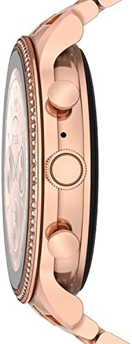 Fossil Women's Gen 6 42mm Stainless Steel Touchscreen Smart Watch Color: Rose Gold (Model: FTW6077V/FTW6077R)