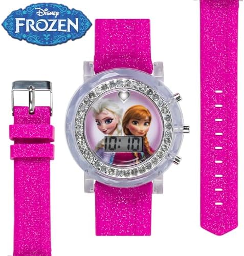 Frozen Elsa And Anna LCD Watch With Silicone Band