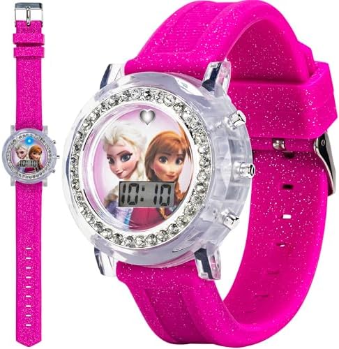 Frozen Elsa and Anna LCD Watch with Silicone Band