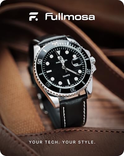 Fullmosa Watch Band Quick Release Leather Watch Strap For Men Women Replacement Bands Width 14mm 16mm 18mm 19mm 20mm 21mm 22mm 24mm