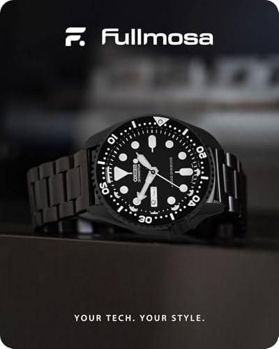 Fullmosa Watch Band Quick Release Stainless Steel Replacement For Men Women Metal Chain Watch Strap Width 16mm 18mm 19mm 20mm 22mm 24mm Black 22mm