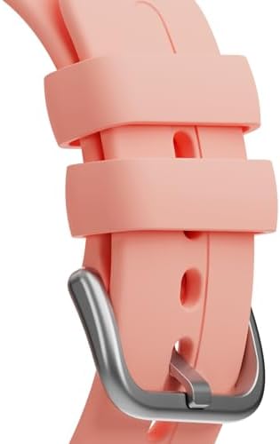 Gabb Watch Style Band - Kids Watch Band Replacement Flexible Waterproof Soft Silicone For All Watches Easily Adjustable Sweatproof And High-Performance Silicone (Peachy Pink)